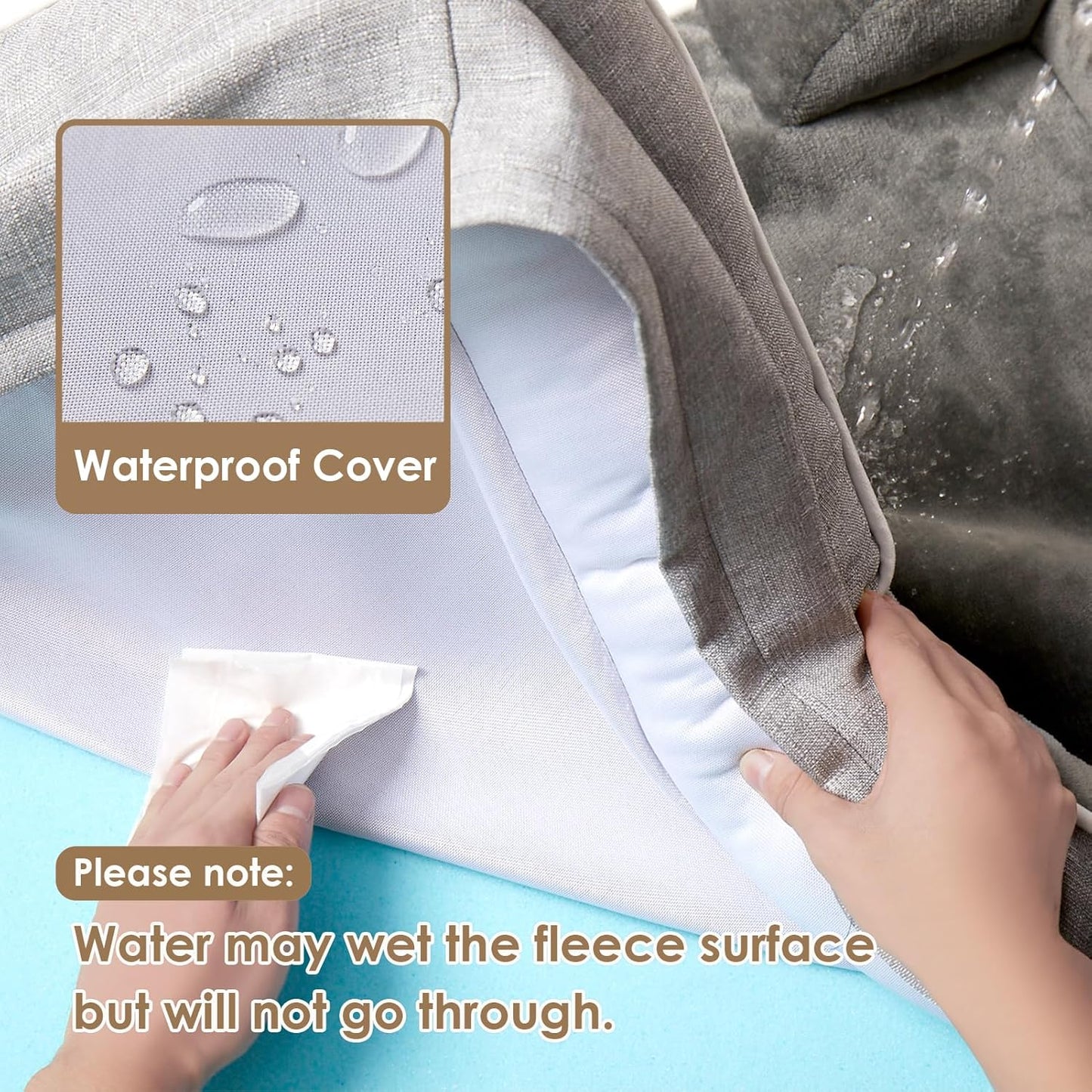 Orthopedic Memory Foam Dog Sofa Bed