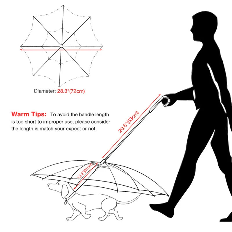 Yorkie Transparent Umbrella
