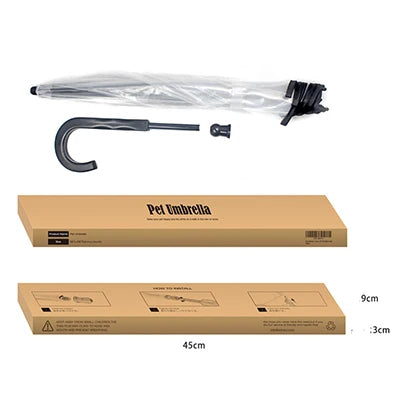 Yorkie Transparent Umbrella