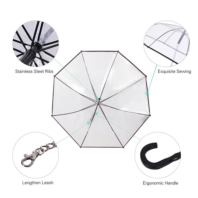 Yorkie Transparent Umbrella