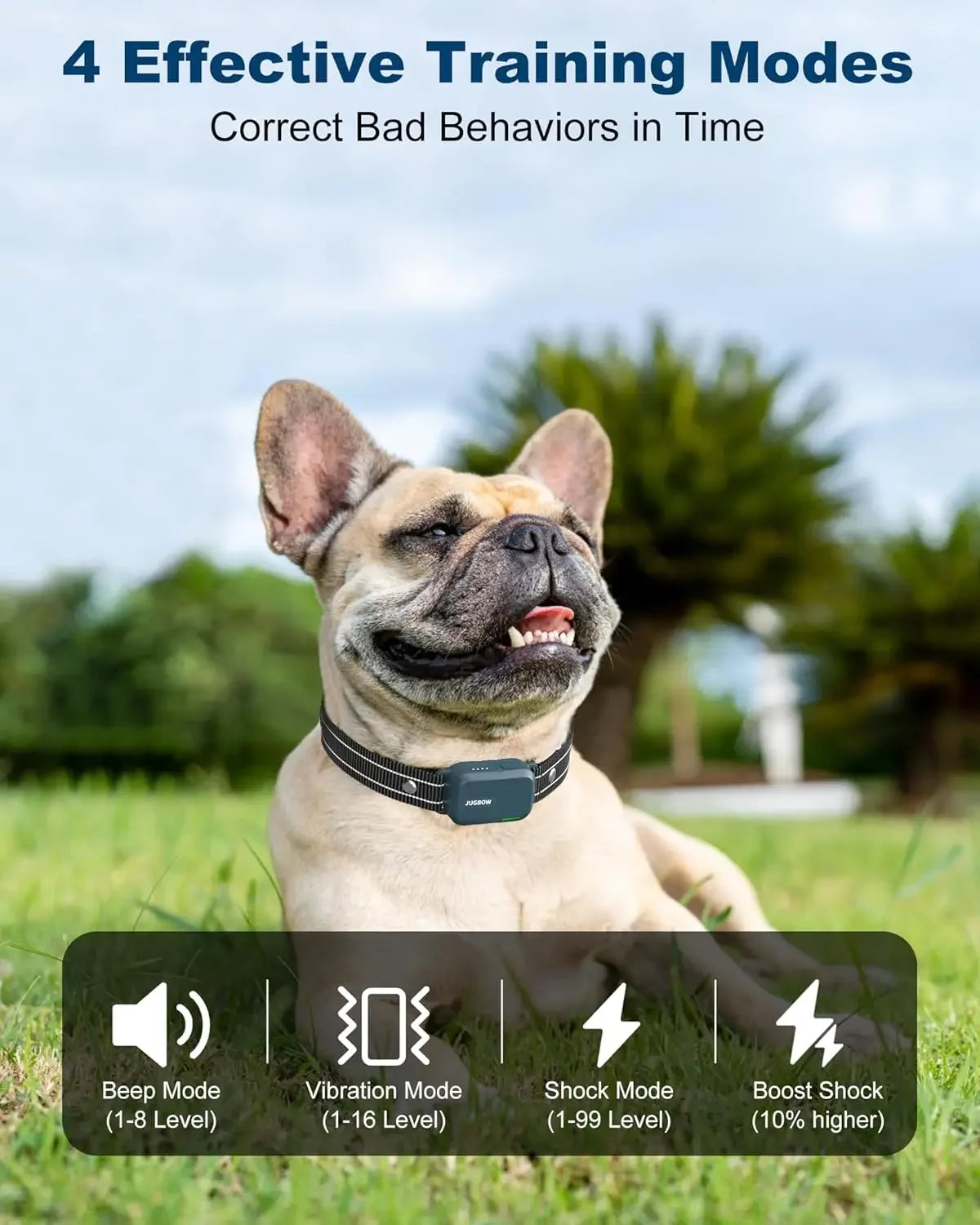 Remote Dog Training Collar with Beep Vibration Shock Mode