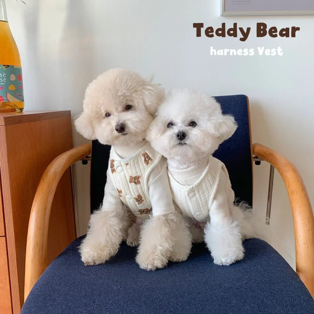 Teddy Bear Pocket Dog Vest Harness