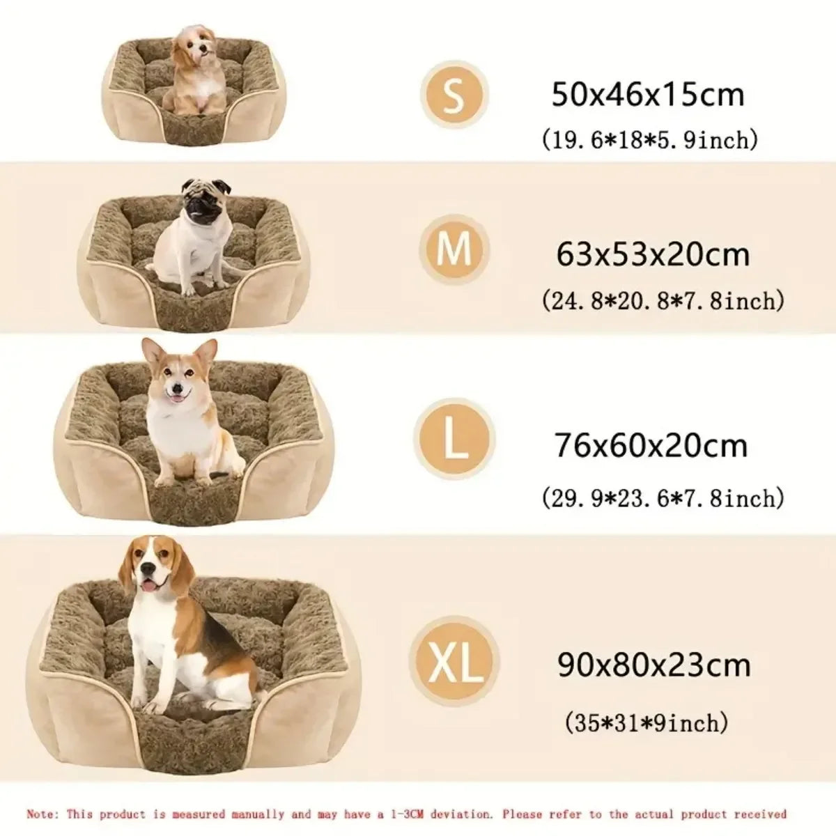 Ultra Cozy Rectangular Dog Bed
