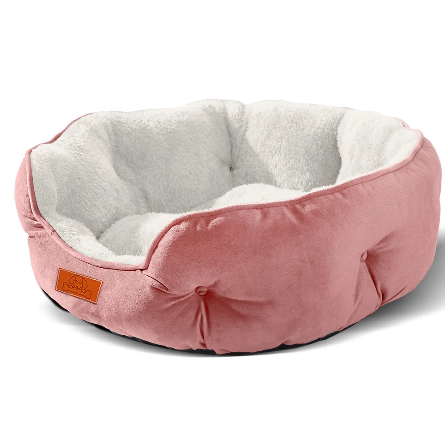 Sherpa Fleece Round Yorkie Bed