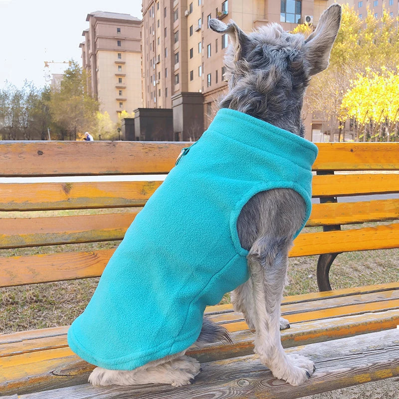 Soft Fleece Dog Shirt with Leash Ring