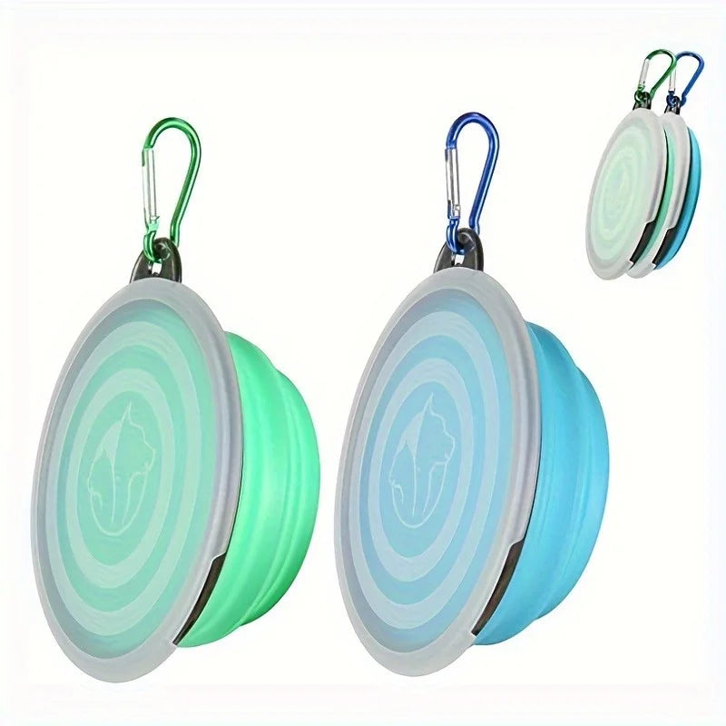 Collapsible Travel Bowls with Lids