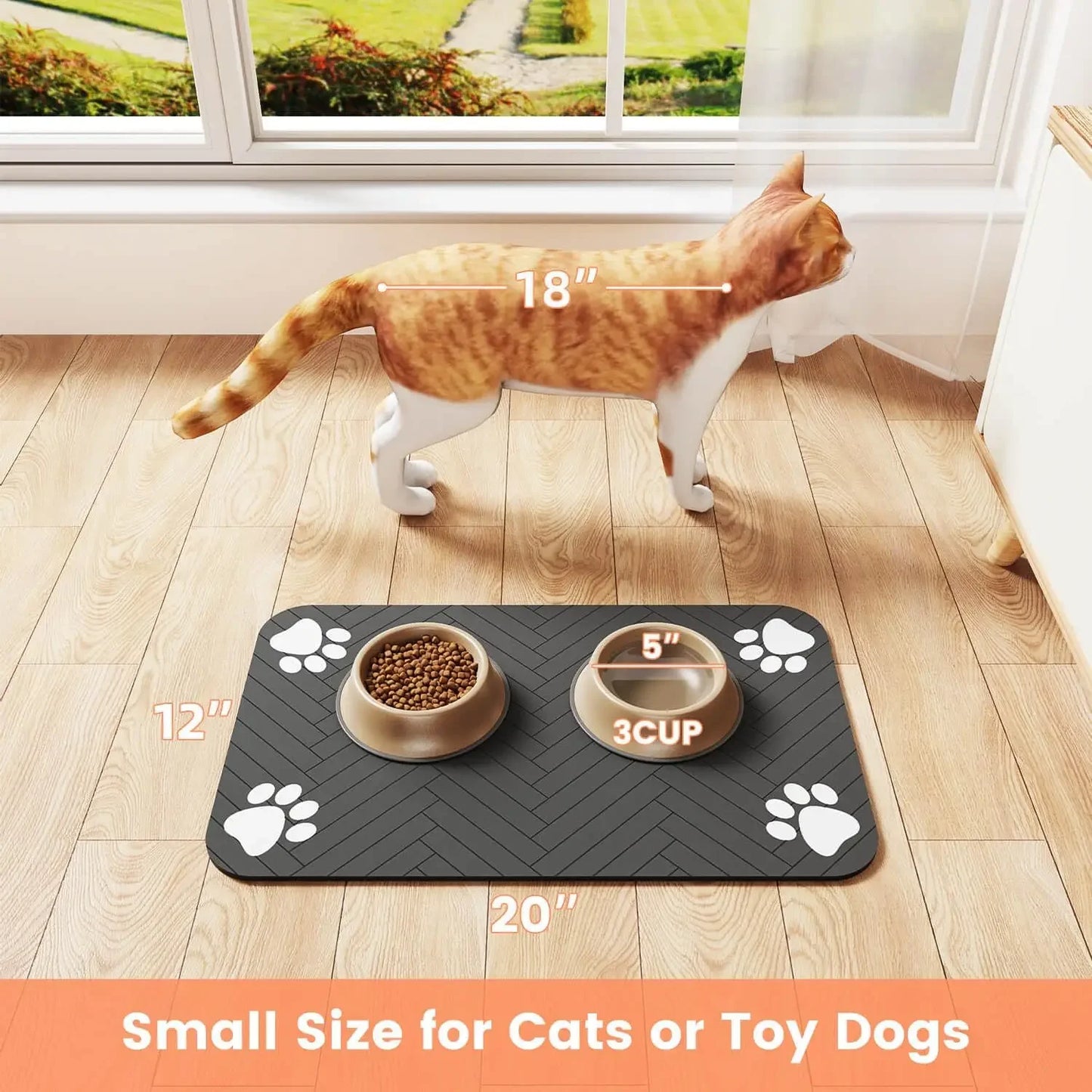 Anti Slip Waterproof Dog Bowl Ma
