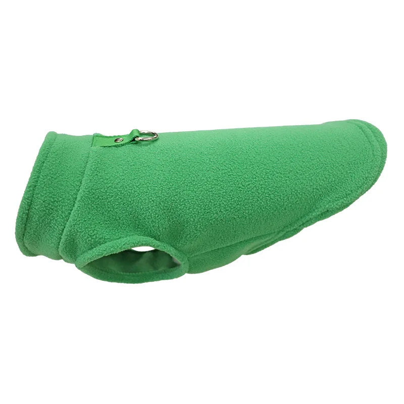 Soft Fleece Dog Shirt with Leash Ring