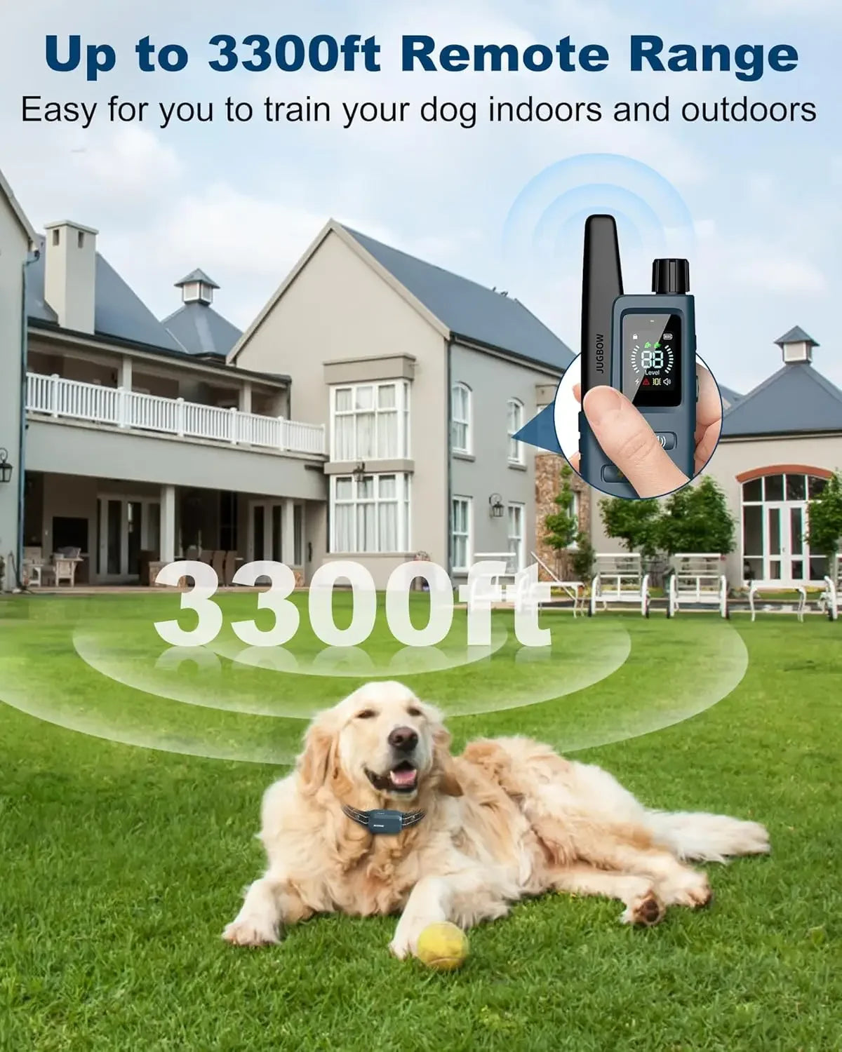 Remote Dog Training Collar with Beep Vibration Shock Mode