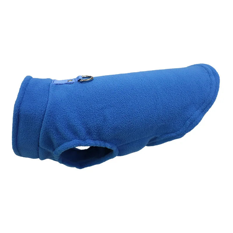 Soft Fleece Dog Shirt with Leash Ring