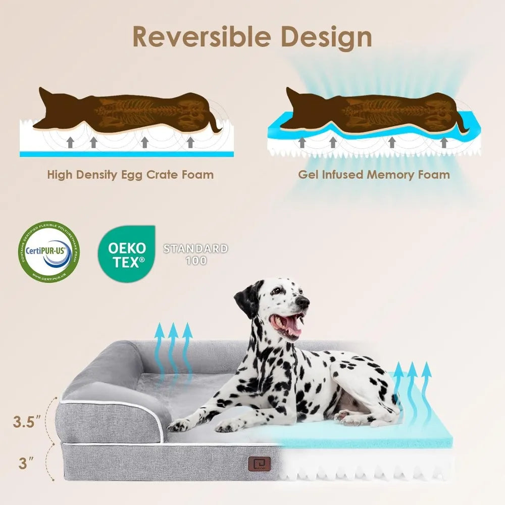 Orthopedic Memory Foam Dog Sofa Bed