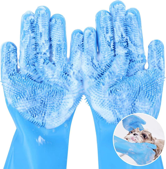 Silicone Pet Bathing Gloves