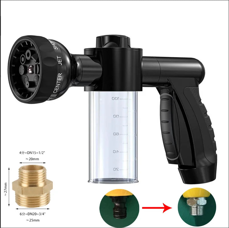 8 in 1 Dog Bath Hose Nozzle