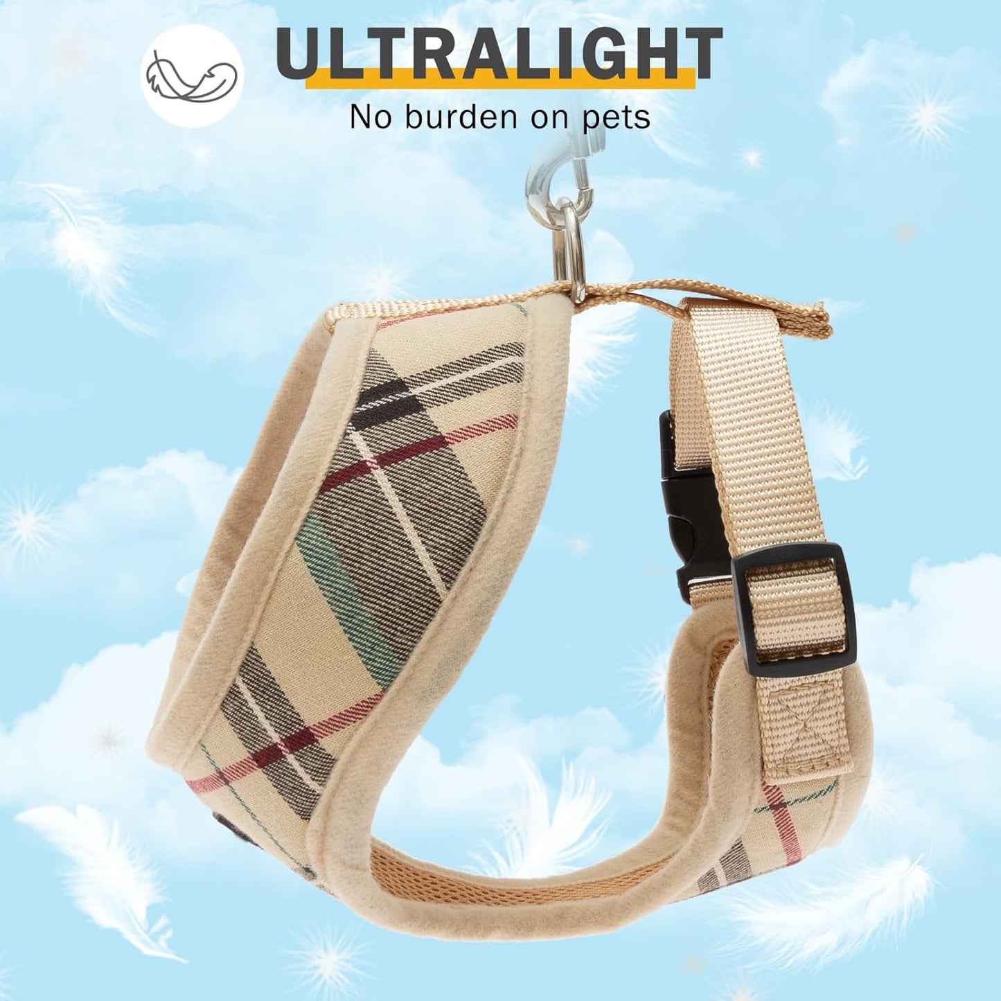Yorkie Harness with Leash Set