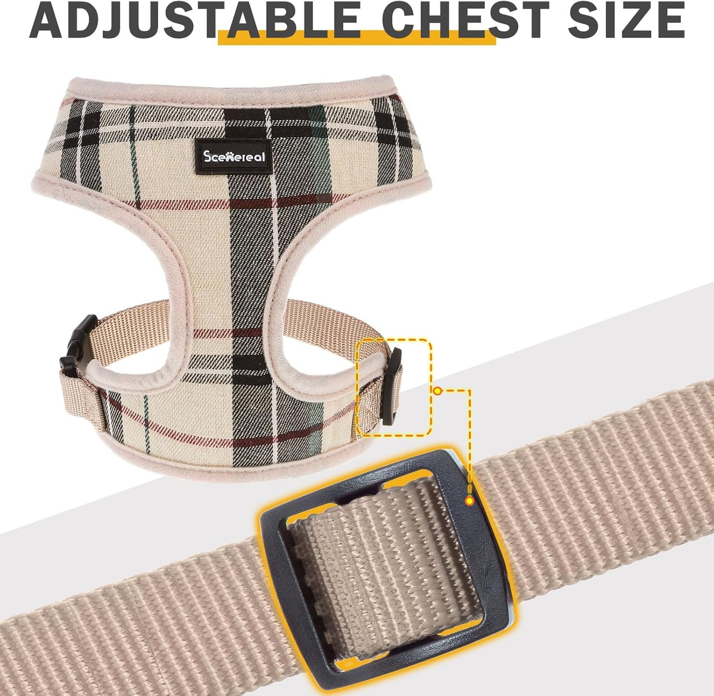 Yorkie Harness with Leash Set