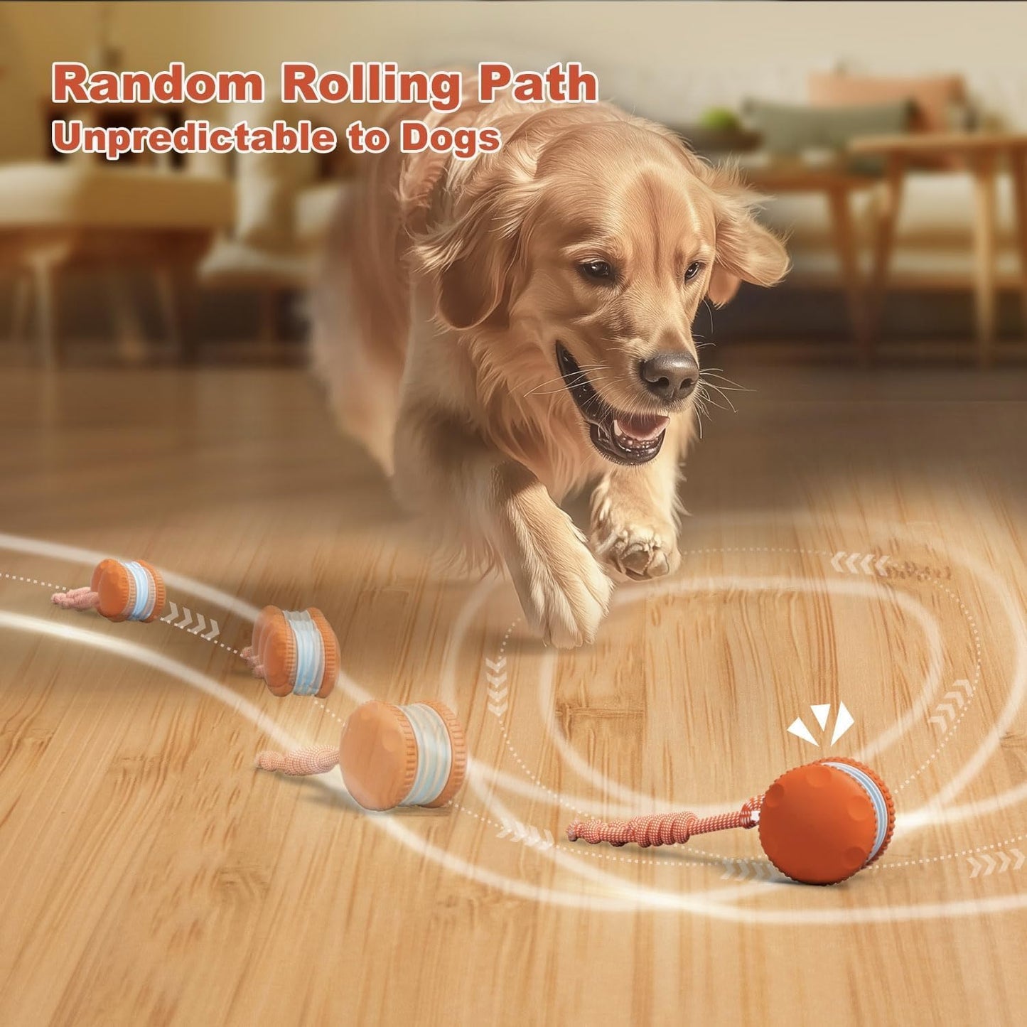 Irregular Rolling Dog Toy