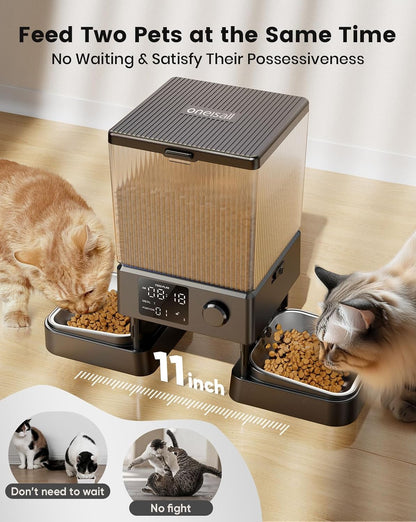 Dual Bowl Automatic Pet Feeder