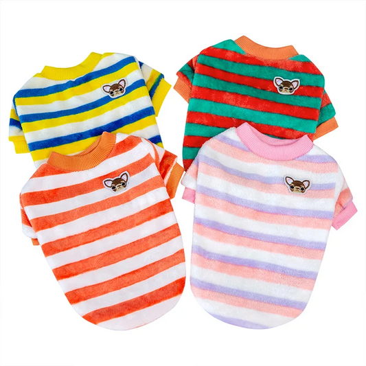 Striped Winter Dog Sweater