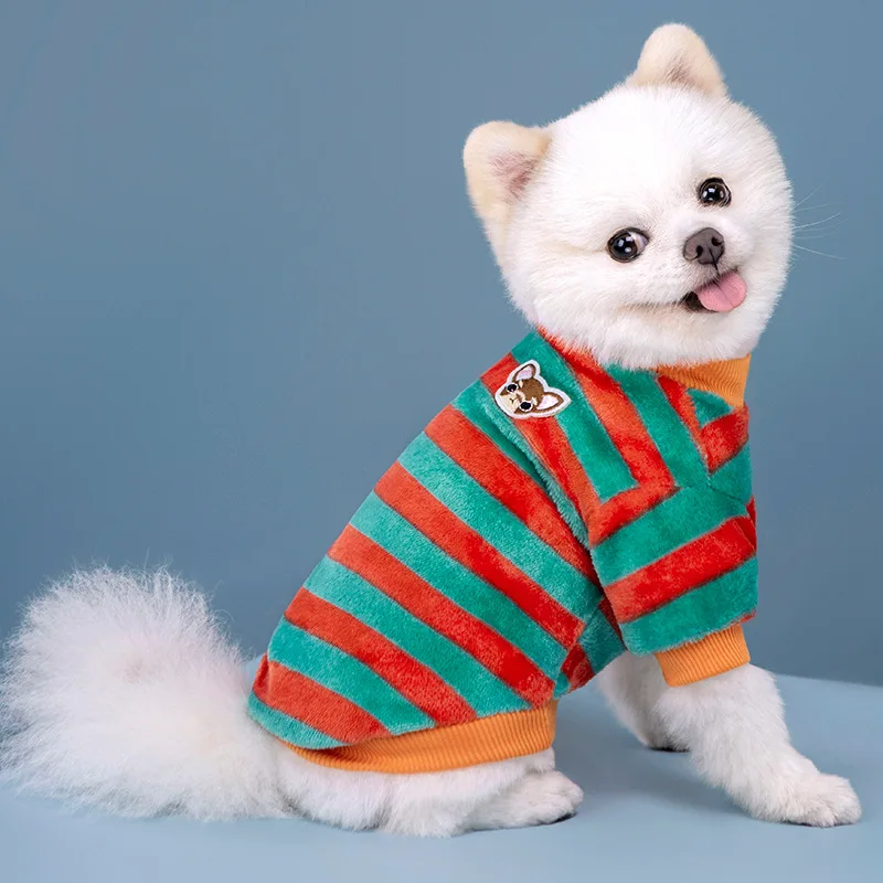 Striped Winter Dog Sweater