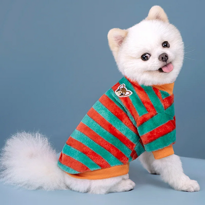 Striped Winter Dog Sweater