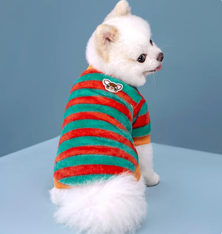 Striped Winter Dog Sweater