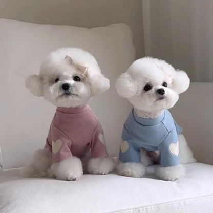 Heart Patch Dog Sweatshirt