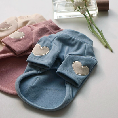 Heart Patch Dog Sweatshirt