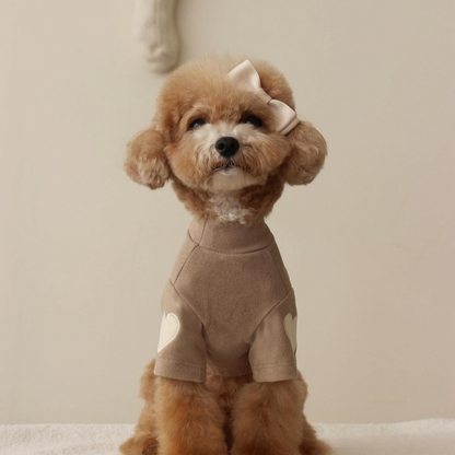 Heart Patch Dog Sweatshirt