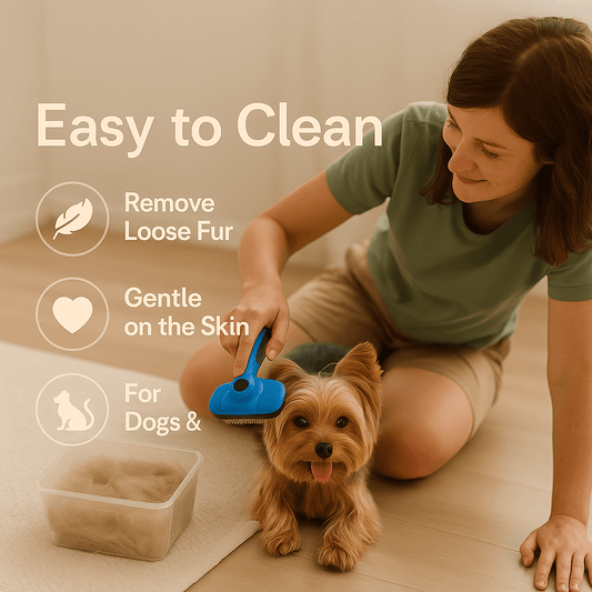 Self Cleaning Yorkie Grooming Brush