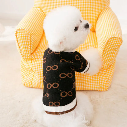 Vintage Bear Button Yorkie Cardigan