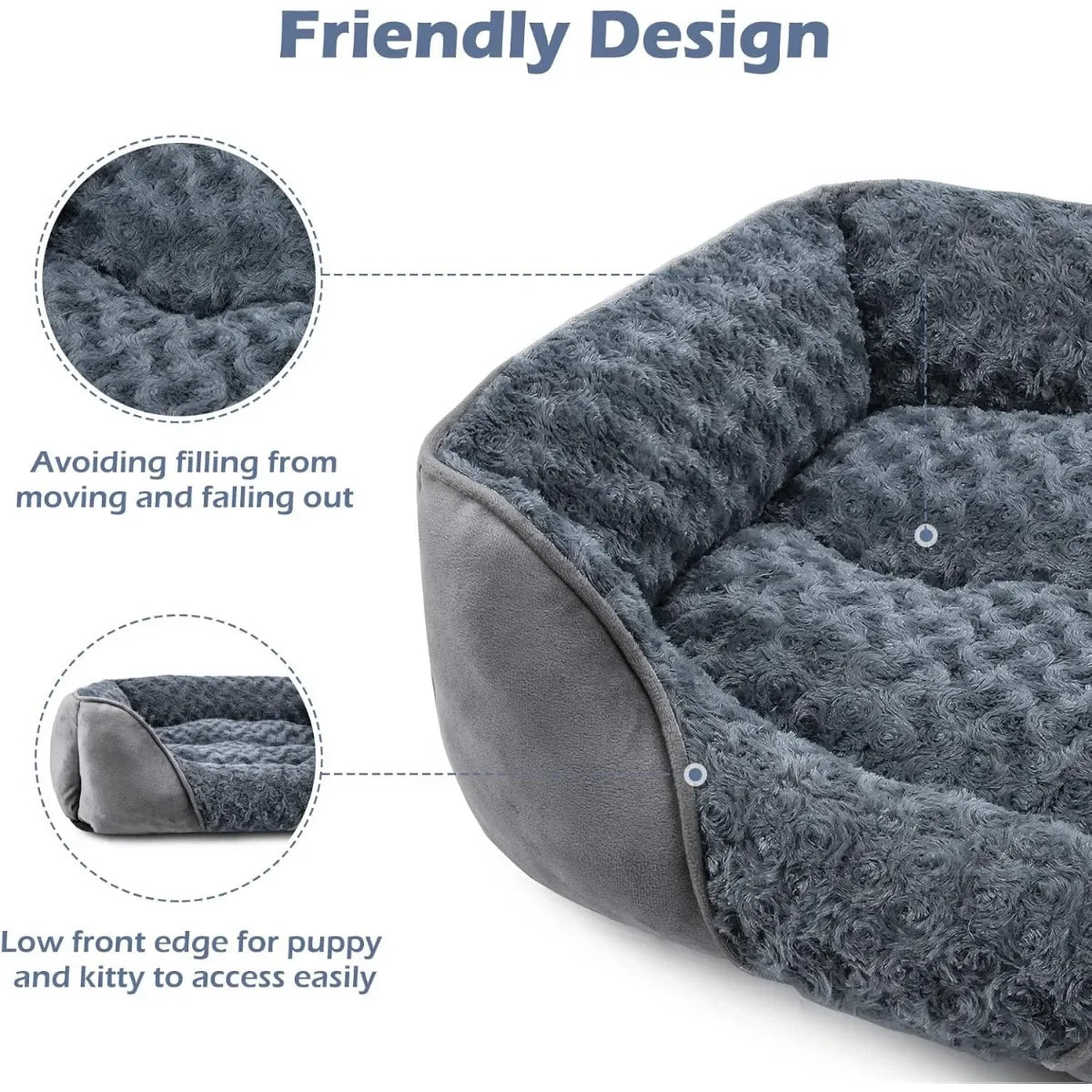 Ultra Cozy Rectangular Dog Bed