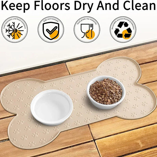 Waterproof Silicone Pet Bowl Mat