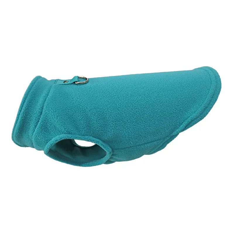 Soft Fleece Dog Shirt with Leash Ring