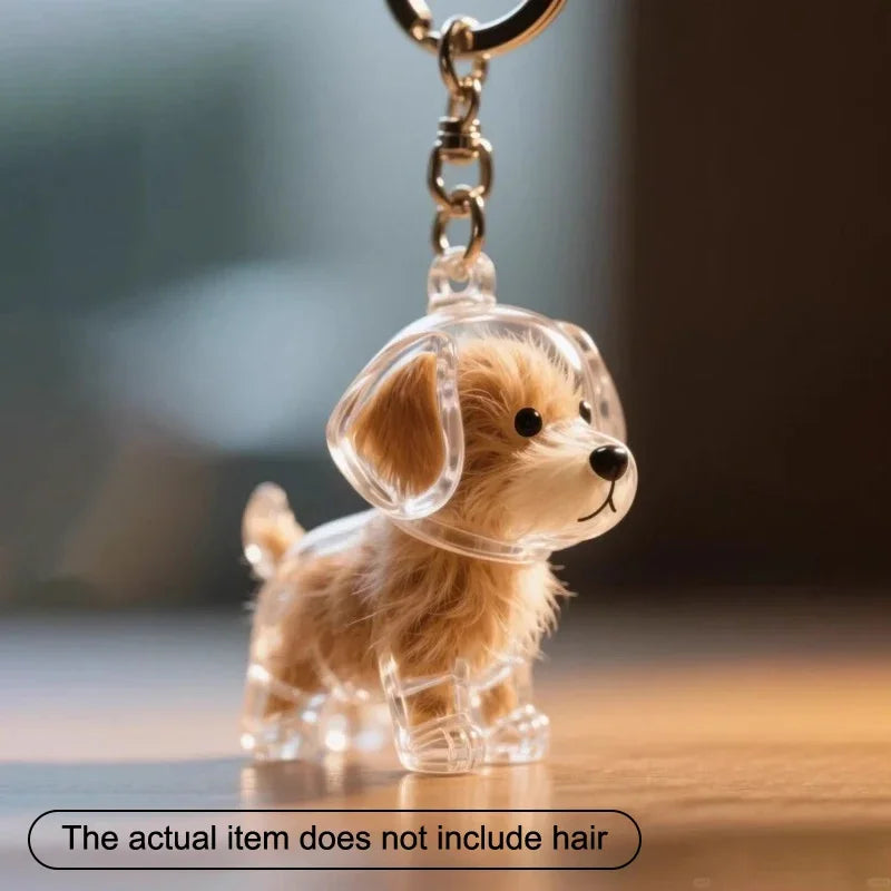 Pet Hair Storage Keychain