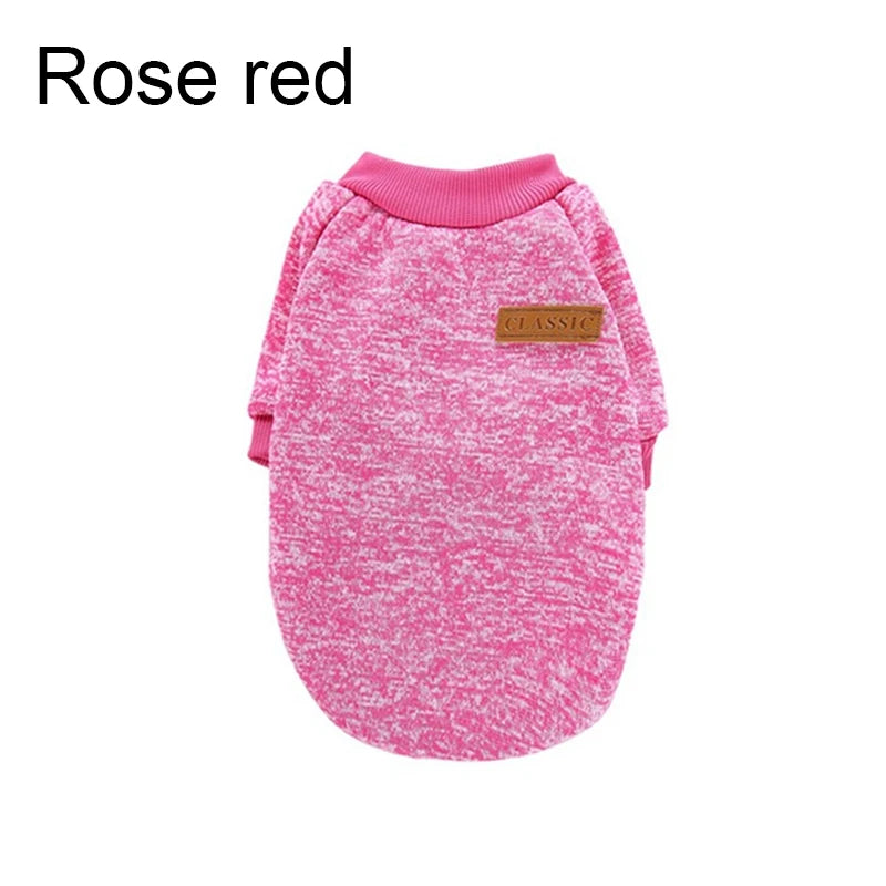 Classic Pink Knit Dog Sweater