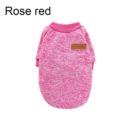 Classic Pink Knit Dog Sweater