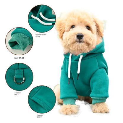 Warm Fleece Dog Hoodie