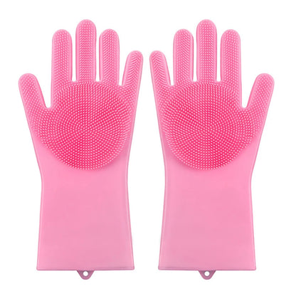 Silicone Pet Bathing Gloves
