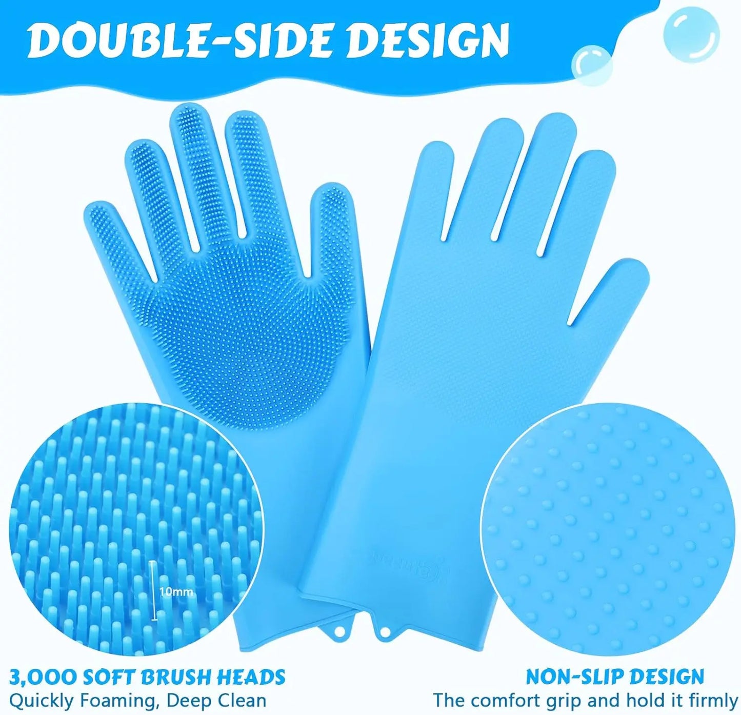 Silicone Pet Bathing Gloves
