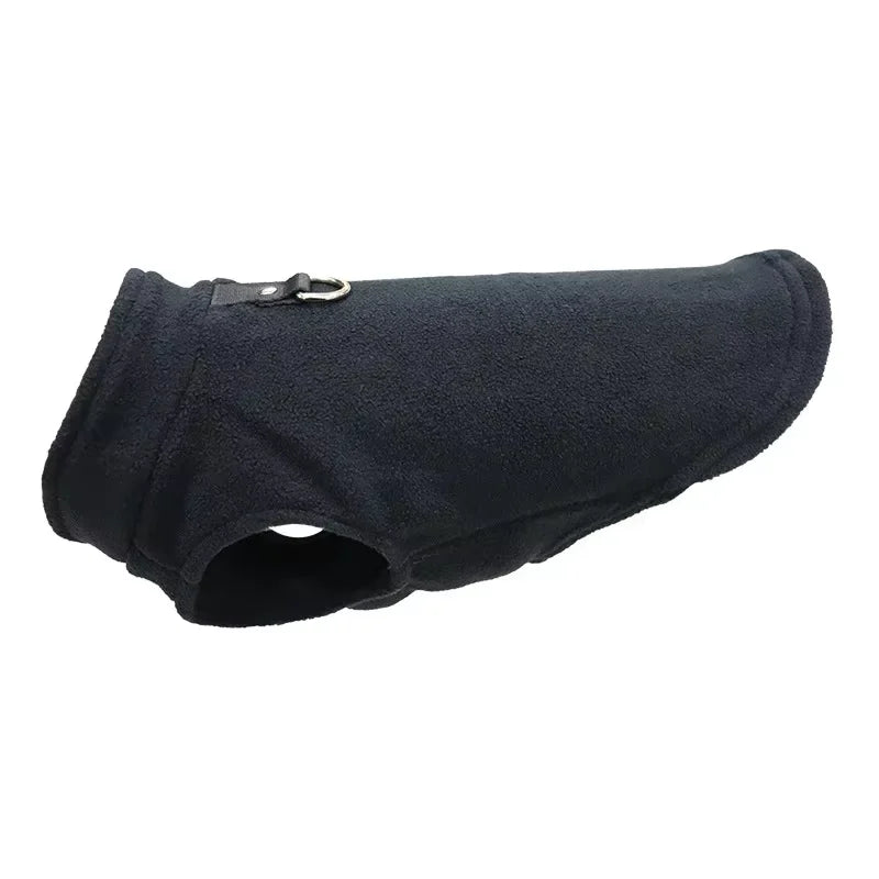 Soft Fleece Dog Shirt with Leash Ring