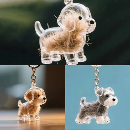 Pet Hair Storage Keychain