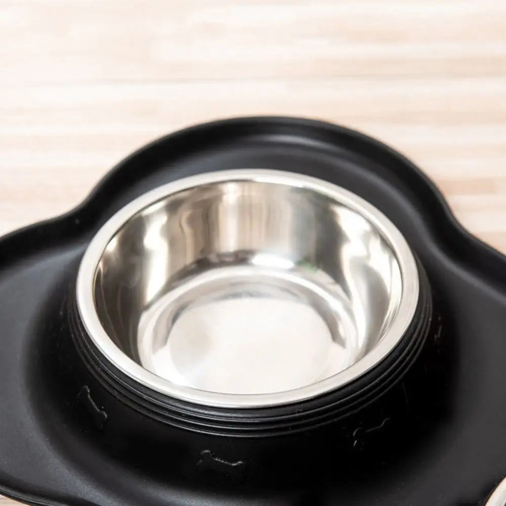 Dog Bowls with Silicone Mat