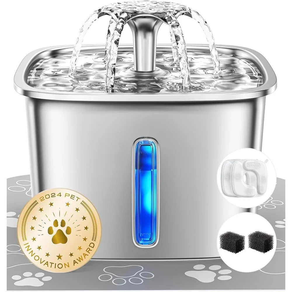 Stainless Steel Pet Water Fountain