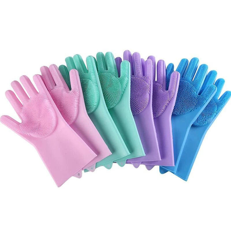 Silicone Pet Bathing Gloves