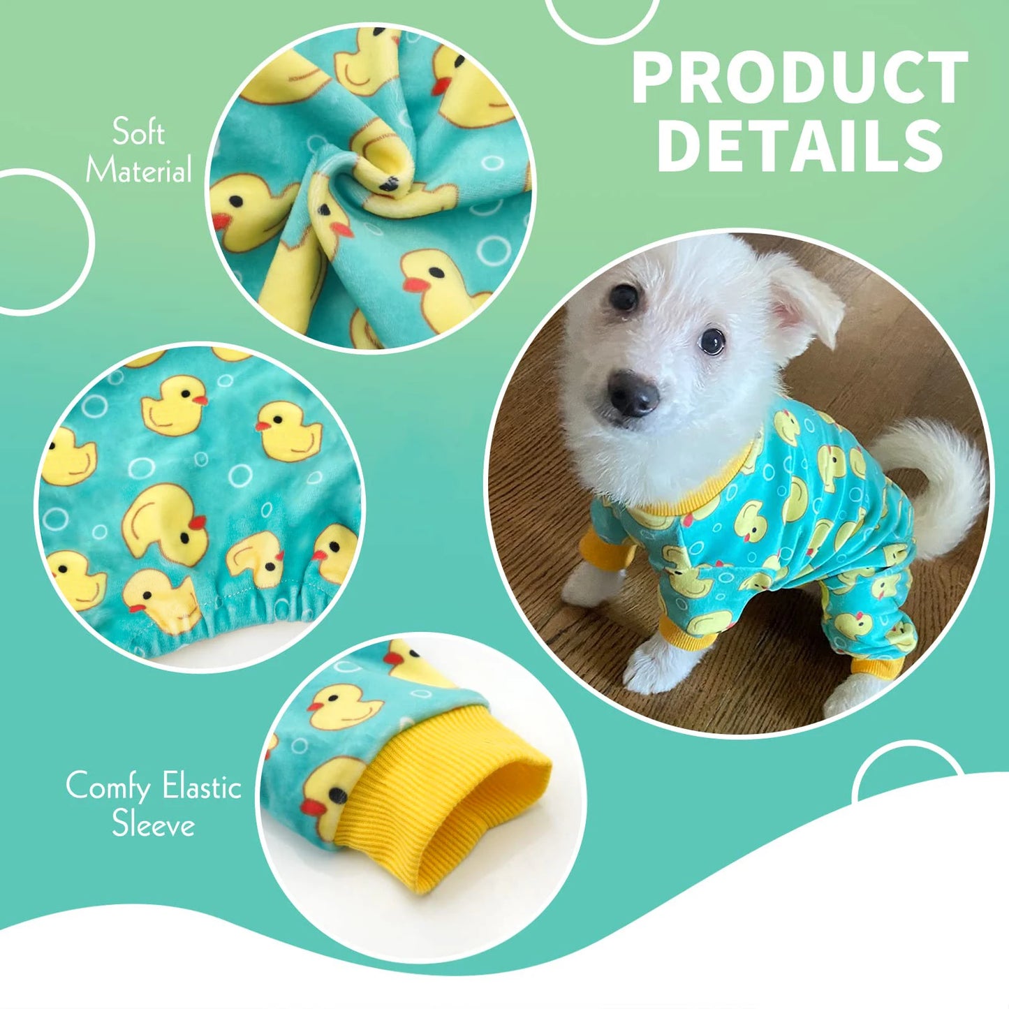 Duck Print Yorkie Pajama