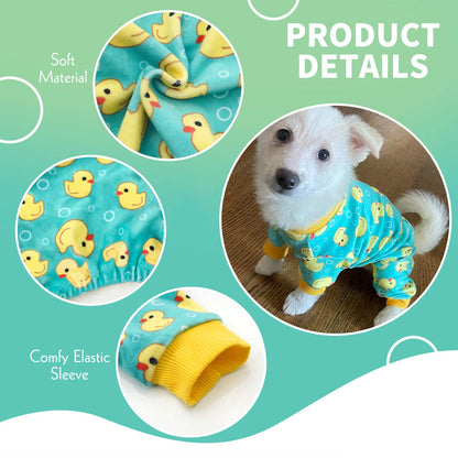 Duck Print Yorkie Pajama