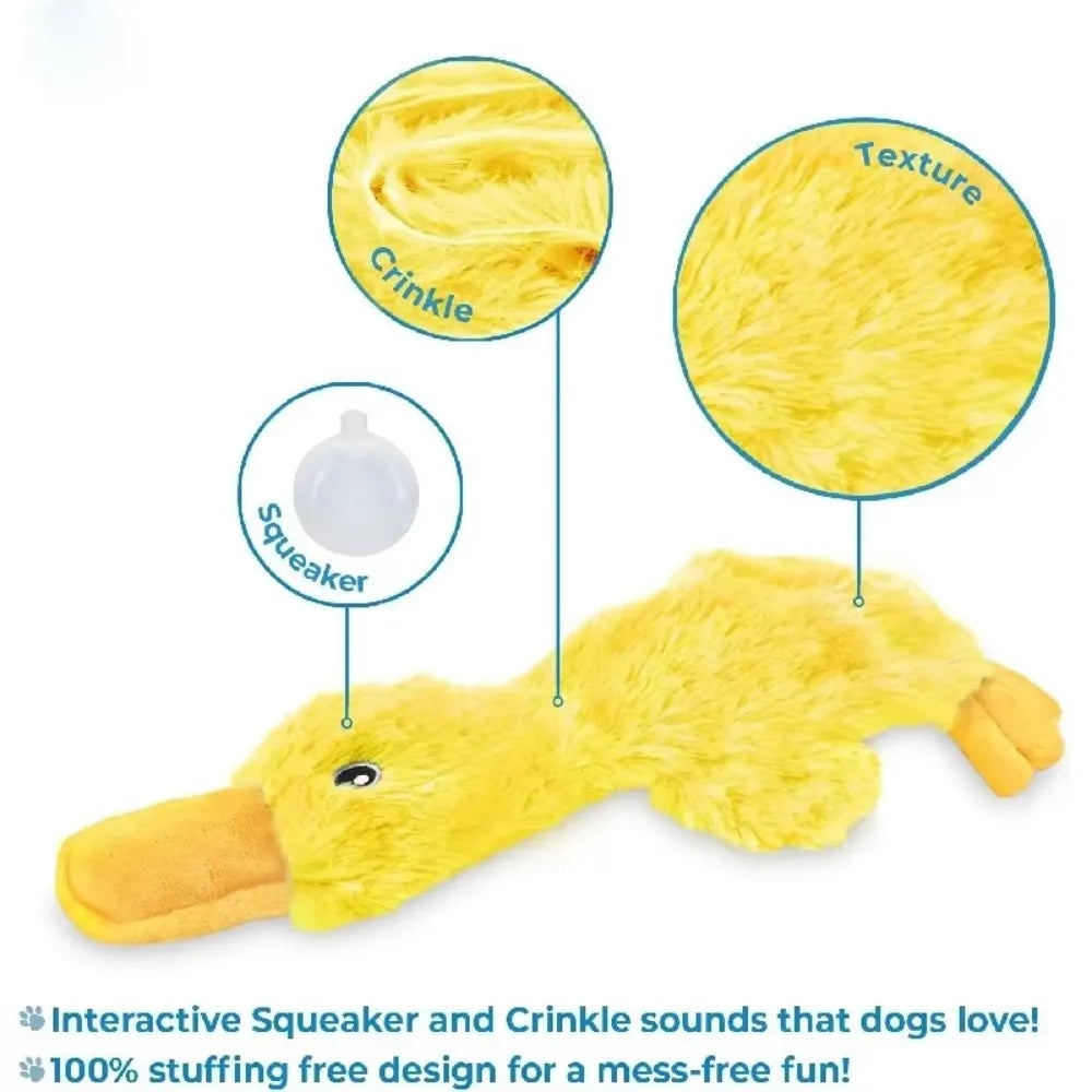 Yorkies Clubs Plush Duck Crinkle Toy