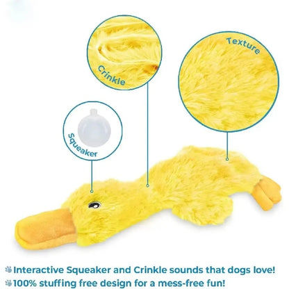 Yorkies Clubs Plush Duck Crinkle Toy