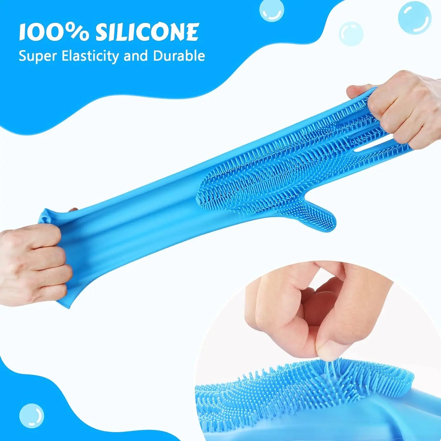 Silicone Pet Bathing Gloves