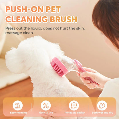 Soap Dispenser Dog Bath Brush